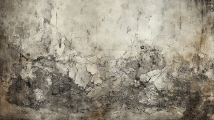 Obraz premium old and grunge wall texture - generative AI, AI generated