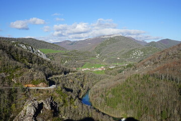 landscape with mountainsn Pirineos Vasco navarro 