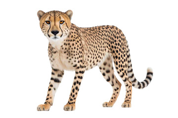Cheetah png, isolated, transparent background, wild cat generative ai
