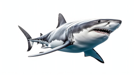 Fototapeta premium shark isolated on white