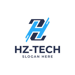 The initial HZ and technology speed logos are very suitable for use as technology logos.