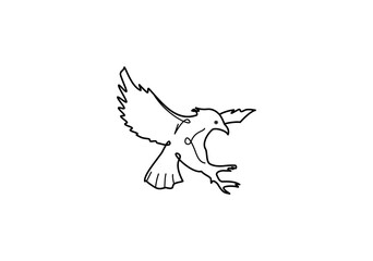 illustration of a flying eagle