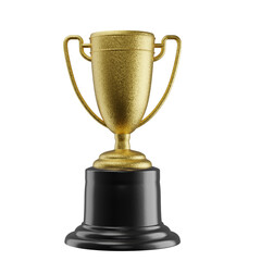 Winner golden cup isolated.