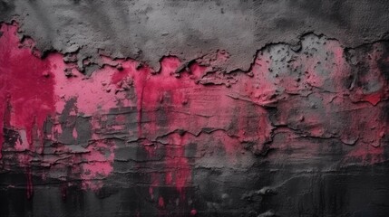 Obraz premium black, red, pink grunge wallpaper background. Generative AI
