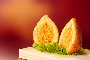 Large Chicken Fried Brazilian Coxinha in a Bowl