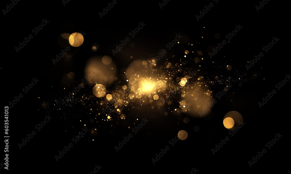 Wall mural bokeh effect on transparent background