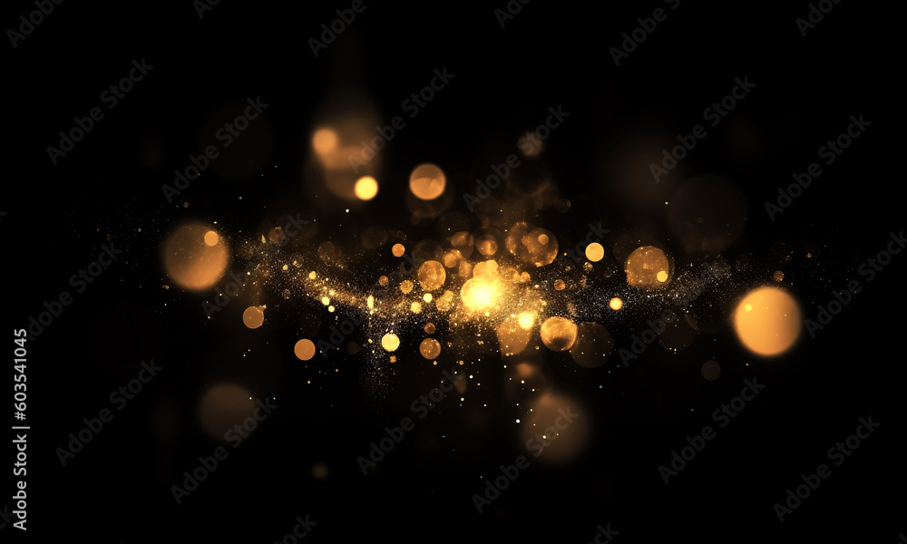 Wall mural bokeh effect on transparent background
