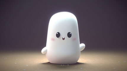 3D cute creatures marshmallow