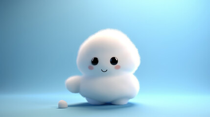 3D cute creatures marshmallow