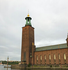 Exterior shot of the Stockholm City Hall