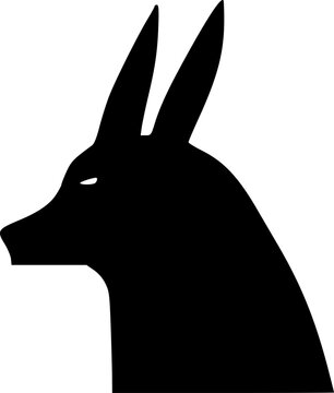 recommend clip art: black anubis icon