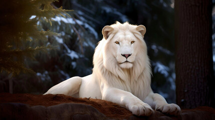 Rare Albino Lion