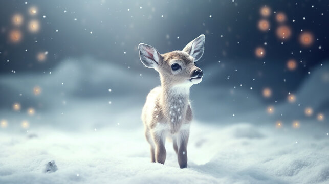 Baby Deer Snow Images – Browse 10,819 Stock Photos, Vectors, and