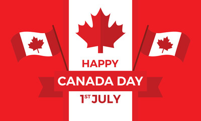 Fototapeta na wymiar Canada day celebration style 