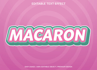 text effect editable template with abstract font style use for typography brand and logo