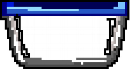 storage glass container game pixel art retro vector. bit storage glass container. old vintage illustration