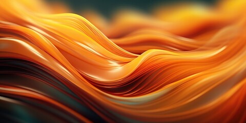 warm Orange fluid vibrant background, generative ai