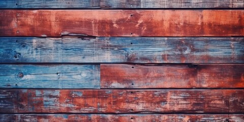 painted wooden planks surface, ideal for backgrounds, generative ai