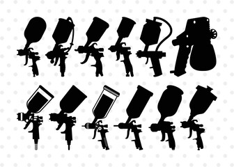 Spray Gun SVG Cut Files | Spray Gun Silhouette | Painting Gun Svg | Paint Gun Svg | Paint Spray Gun Svg | Spray Gun Icon Svg | Spray Gun Bundle