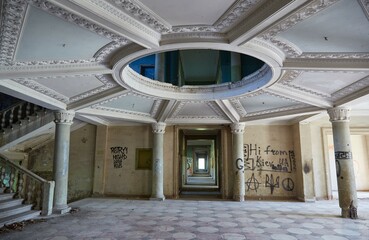 The former Soviet spa town of Tskaltubo in Georgia is now in ruins, and visitors come to explore...