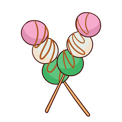 street food illustration set_Dango