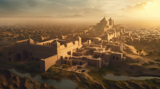 Ancient Mesopotamia, Mesopotamian civilizations formed on the banks of the Tigris and Euphrates rivers in what is today Iraq and Kuwait, Generative AI