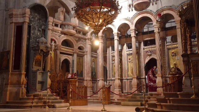 Iconostasis Main Altar at Catholicon at Church of the Holy Sepulcre