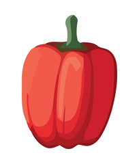 Fresh organic pepper, ripe and healthy eating