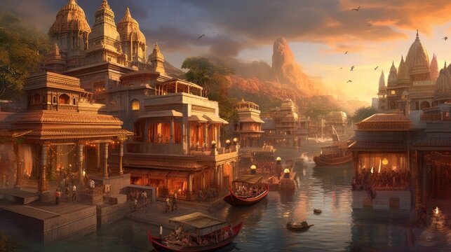 Ancient India civilization in the Indus Valley, Generative AI