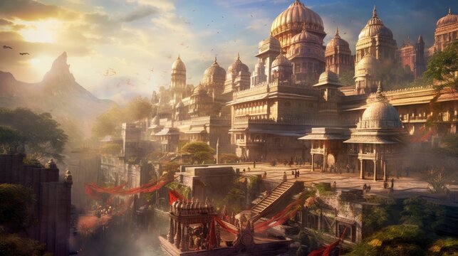 Ancient India civilization in the Indus Valley, Generative AI