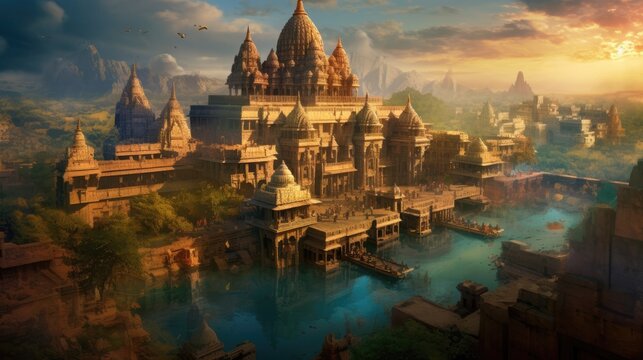 Ancient India civilization in the Indus Valley, Generative AI