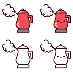 電気ケトルのイラスト