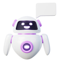 3d Illustration of AI Chatbot