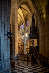 Oviedo Cathedral in day time Asturias, Spain