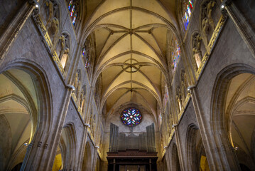 Oviedo Cathedral in day time Asturias, Spain