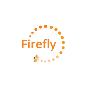 Firefly text logo icon vector template.eps