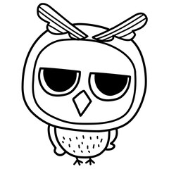 Owl Cartoon Icon