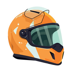 protective sports helmet icon isolated