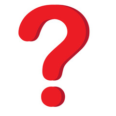 Question mark icon. Flat illustration of question mark icon colorful 