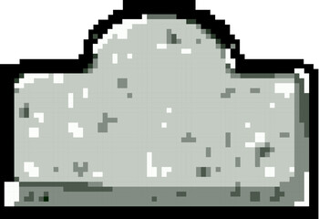 religion headstone game pixel art retro vector. bit religion headstone. old vintage illustration