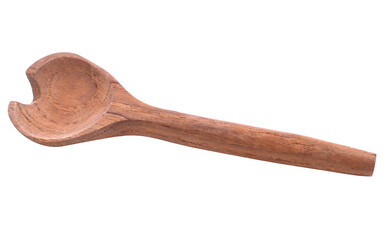 Wood or wooden spoon isolated transparent png