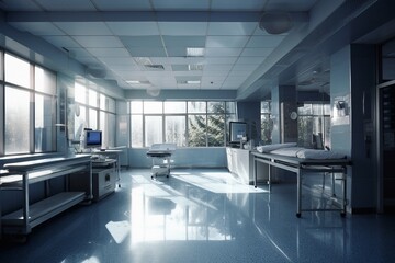 Medical Facilities Illustration Created with Generative AI