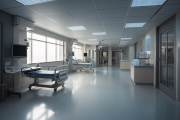 Medical Facilities Illustration Created with Generative AI