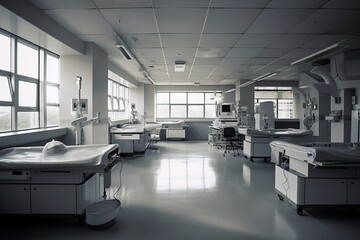 Medical Facilities Illustration Created with Generative AI