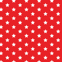 abstract white star pattern with red background.