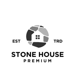 Stone House logo icon design illustration template