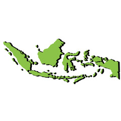 Republic Of Indonesian Map