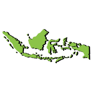 Republic Of Indonesian Map