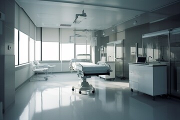 Medical Facilities Illustration Created with Generative AI