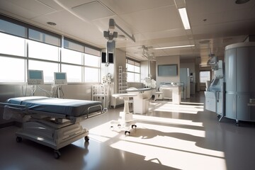 Medical Facilities Illustration Created with Generative AI